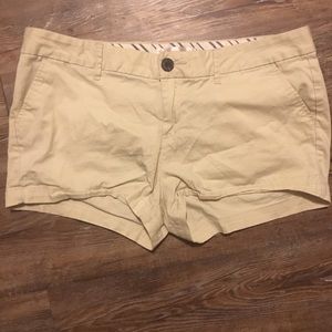 Tan cargo shorts